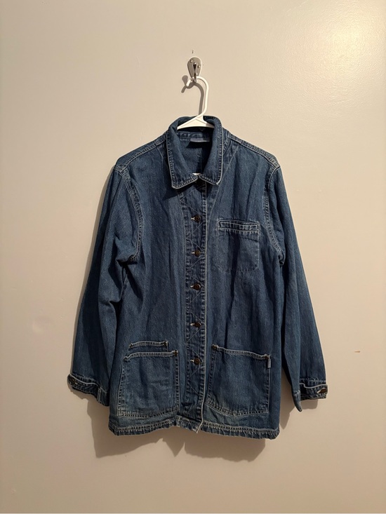 Blassport Jackets & Blazers - Vintage Blassport Women's Large Medium Wash Blue Denim Button-Up Jean Jacket